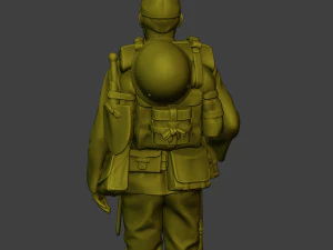 Japanese soldier ww2 Attention2 J1 3D Print Model