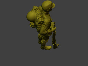 Japanese soldier ww2 Attention2 J1 Model Cetak 3D