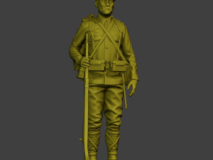 Japanese soldier ww2 Attention2 J1 Model Cetak 3D