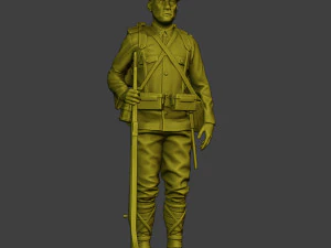 Japanese soldier ww2 Attention2 J1 3D Print Model