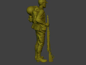 Japanese soldier ww2 Attention2 J1 3D Print Model
