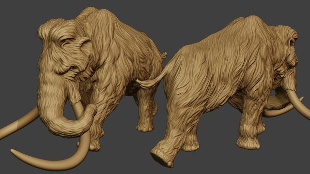 Mammoth P2 Modelo de Impressão 3D .c4d .max .obj .3ds .fbx .stl .blend