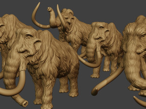 Mammoth Pack1 3D Print Model