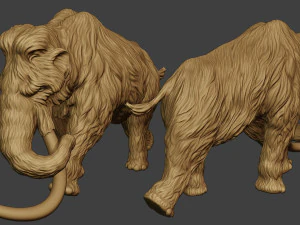 Mammoth Pack1 3D Print Model
