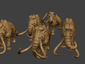 Mammoth Pack1 3D Print Model