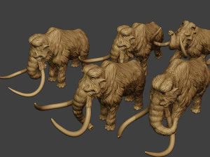 Mammoth Pack1 3D Print Model