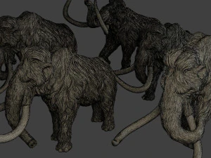 Mammoth Pack1 3D Print Model