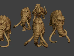 Mammoth Pack1 3D Print Model