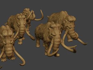 Mammoth Pack1 3D Print Model