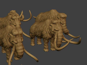 Mammoth Pack1 3D Print Model