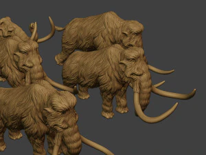 Mammoth Pack1 3D Print Model