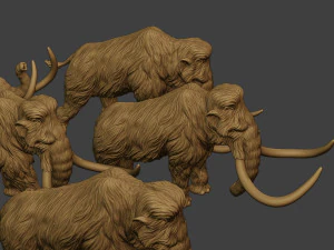 Mammoth Pack1 3D Print Model