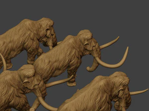 Mammoth Pack1 3D Print Model