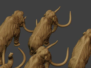 Mammoth Pack1 3D Print Model