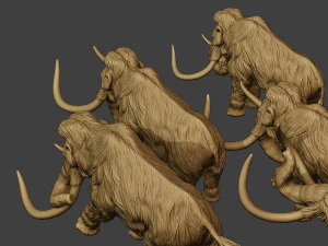 Mammoth Pack1 3D Print Model