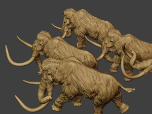 Mammoth Pack1 3D Print Model