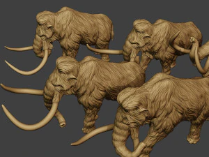 Mammoth Pack1 3D Print Model