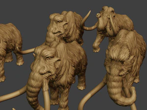 Mammoth Pack1 3D Print Model