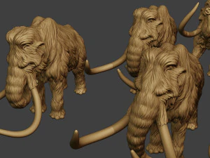 Mammoth Pack1 3D Print Model