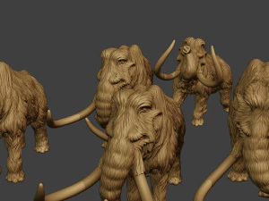 Mammoth Pack1 3D Print Model