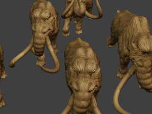 Mammoth Pack1 3D Print Model