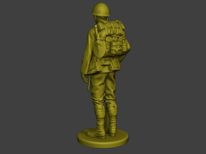 Japanese soldier ww2 Attention3 J1 3Dプリントモデル