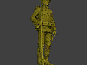 Japanese soldier ww2 Attention3 J1 3Dプリントモデル
