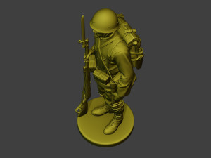 Japanese soldier ww2 Attention3 J1 3Dプリントモデル