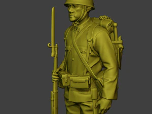 Japanese soldier ww2 Attention3 J1 3D Print Model