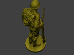 Japanese soldier ww2 Attention3 J1 3Dプリントモデル