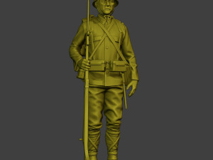 Japanese soldier ww2 Attention3 J1 3Dプリントモデル