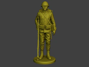 Japanese soldier ww2 Attention4 J1 3D Print Model