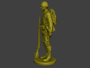 Japanese soldier ww2 Attention4 J1 3D Print Model