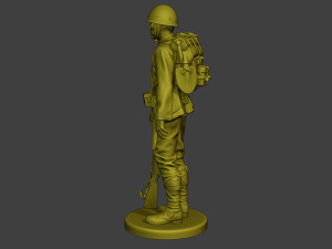 Japanese soldier ww2 Attention4 J1 3D प्रिंट मॉडल