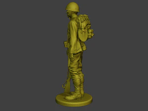 Japanese soldier ww2 Attention4 J1 3D Print Model