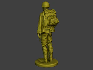 Japanese soldier ww2 Attention4 J1 3D Print Model