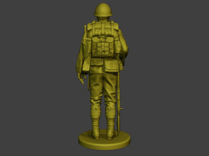 Japanese soldier ww2 Attention4 J1 3D प्रिंट मॉडल