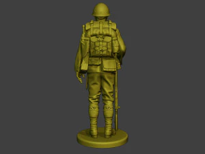 Japanese soldier ww2 Attention4 J1 3D Print Model