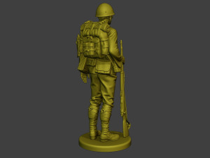 Japanese soldier ww2 Attention4 J1 3D प्रिंट मॉडल