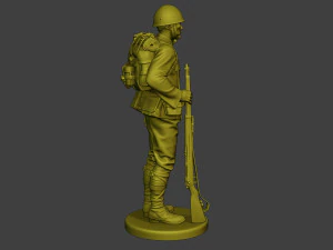 Japanese soldier ww2 Attention4 J1 3D Print Model