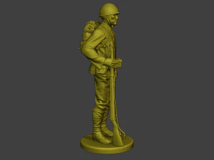 Japanese soldier ww2 Attention4 J1 3D Print Model
