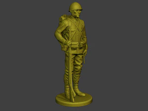 Japanese soldier ww2 Attention4 J1 3D Print Model