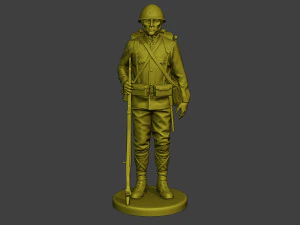 Japanese soldier ww2 Attention4 J1 3D Print Model