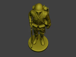 Japanese soldier ww2 Attention4 J1 3D Print Model