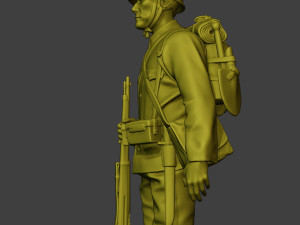 Japanese soldier ww2 Attention4 J1 3D प्रिंट मॉडल