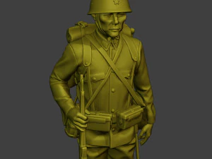 Japanese soldier ww2 Attention4 J1 3D Print Model