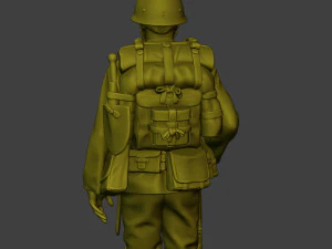 Japanese soldier ww2 Attention4 J1 3D Print Model