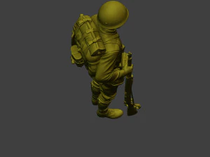 Japanese soldier ww2 Attention4 J1 3D Print Model