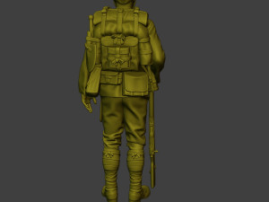 Japanese soldier ww2 Attention4 J1 3D प्रिंट मॉडल
