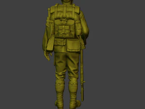 Japanese soldier ww2 Attention4 J1 3D Print Model